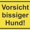 Biển Báo Chó Dữ - Vorsicht Bissiger Hund - Schild - Thumbnail 1