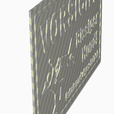 Biển Báo Chó Dữ - Vorsicht Bissiger Hund - Schild