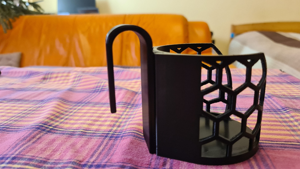 Móc chữ U Gắn Khung Giường cho "Laptop Saver" Drink Holder