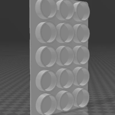 Giá Đựng Cuộn Chỉ Gridfinity 19.2mm 2x3