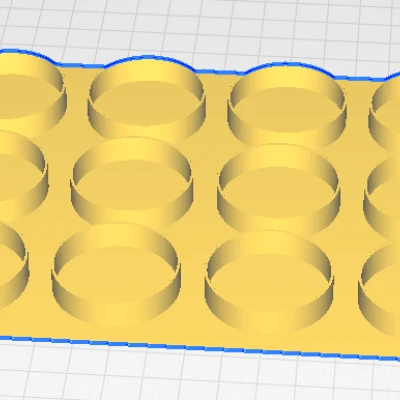 Giá Đỡ Cuộn Chỉ Gridfinity 33mm Ren 3x4