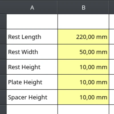 Chỗ tì tay FWB cho mẫu 600