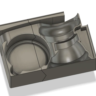 Hộp Đựng Máy Chà Nhám Makita B5041 Theo Chuẩn Gridfinity, Kích Thước 6x3