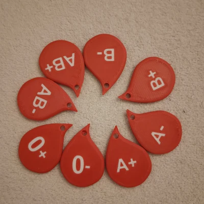 Móc khóa NFC khẩn cấp kiêm thẻ nhóm máu