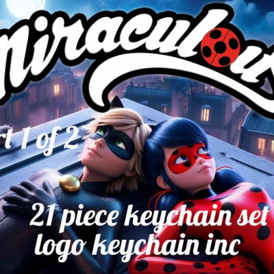 Móc khóa/Mặt dây chuyền Miraculous 21 món - Bộ 1/2