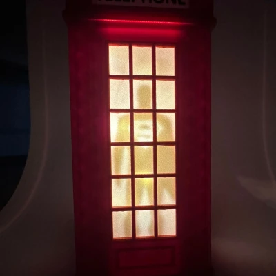 Hộp đèn bốt điện thoại (kèm Superman)