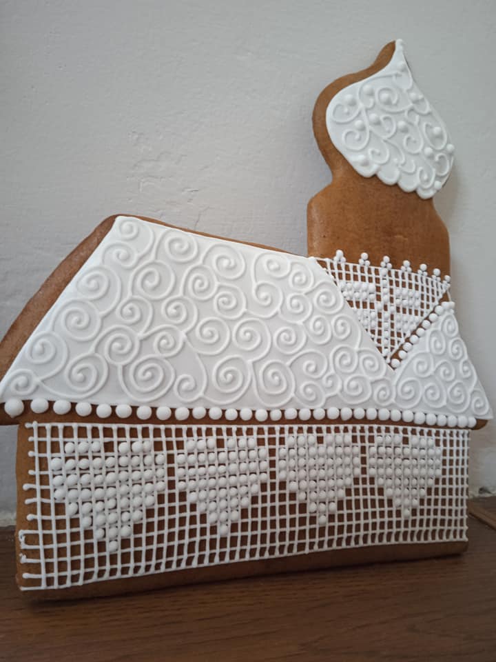 Khuôn Cắt Bánh Quy Hình Nhà Thờ v3 (vykrajovátko na cukroví Kostel v3)