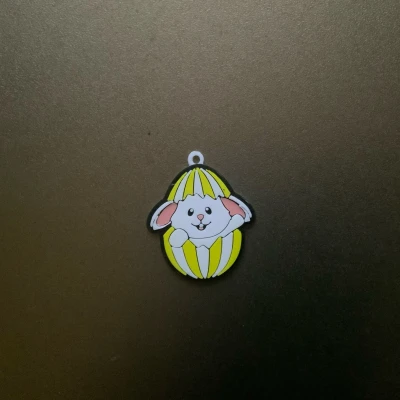 Móc khóa / Mặt dây chuyền hình thỏ Phục Sinh dễ thương