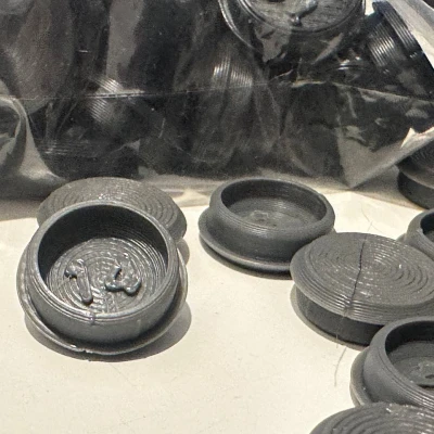 Nắp Chụp Lõi Jugger Có Chữ Kích Thước - Bảo Vệ Đầu Lõi & Đệm (Đường Kính Lõi 10-16mm)