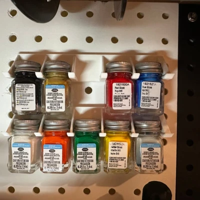 Giá Treo / Kệ Đựng Sơn Testors Cho Bảng Peg Board