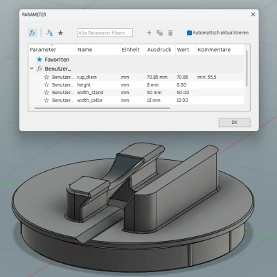 Giá đỡ điện thoại kiêm để ly [chỉnh tham số, Skoda Fabia 3]