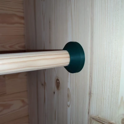 Giá Đỡ Cuối Ống / Thanh Tròn 25mm - Không Lộ Vít!