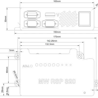 Giá Đỡ Nguồn Kèm Đầu Nối Cho RSP-320