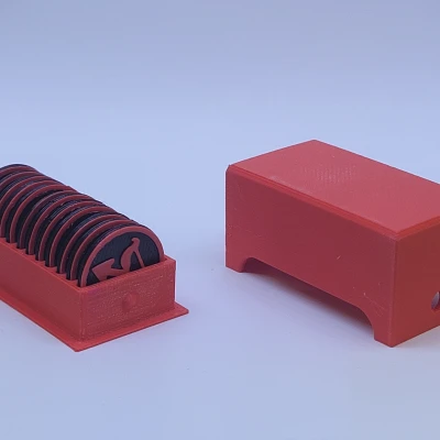 Hộp đựng Token/Coin Tròn Theo Tham Số