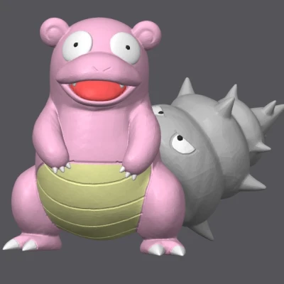 Slowbro - Pokemon - Nhiều Màu
