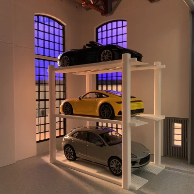 Kệ trưng bày xe mô hình die cast nhiều tầng tỉ lệ 1:43