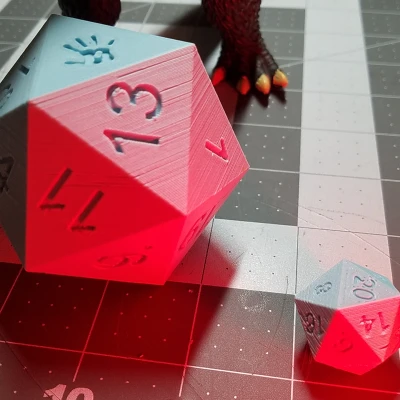 Con Xúc Xắc D20 Khổng Lồ Trang Trí Có Thể Lăn Được Cho Vui!