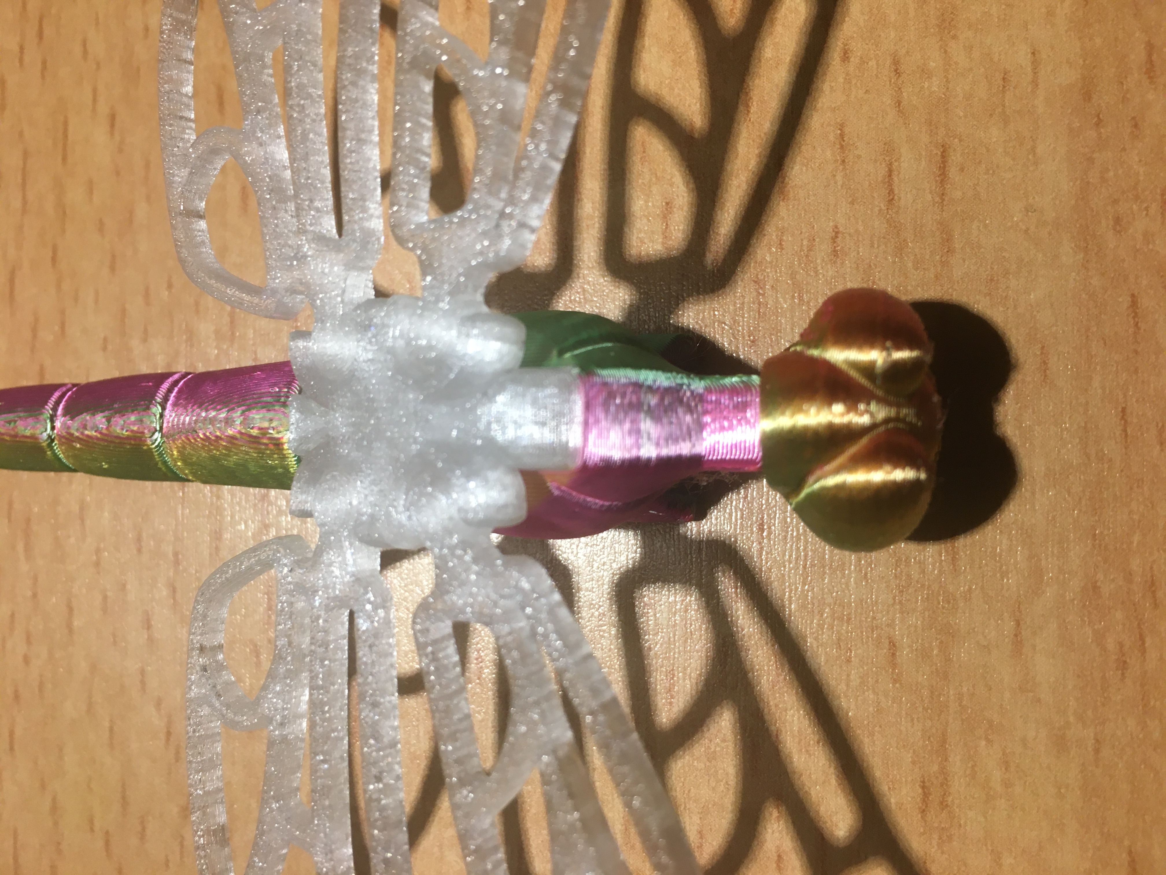 Gốc cánh PETG và thân PLA cho Voronoi Dragonfly