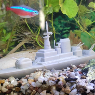 mô hình tàu chiến