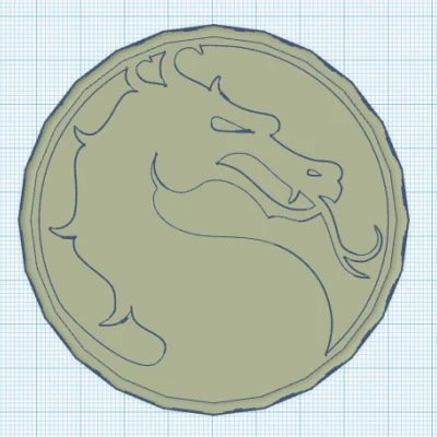 Đế Lót Ly - Logo Mortal Kombat