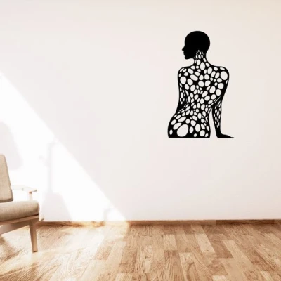 Trang trí tường Voronoi Hình người phụ nữ