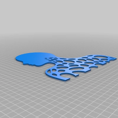 Trang trí tường Voronoi Hình người phụ nữ