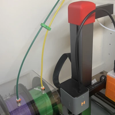 Bộ Dẫn Dây Filament Sau Cho Ankermake M5C Có Bộ Chia 4 Ra 1