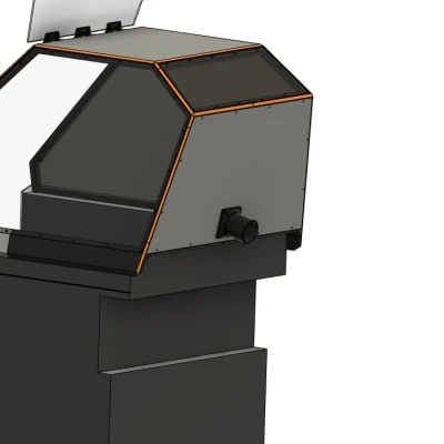 Tấm che mặt sau được chỉnh sửa để dẫn khí ra ngoài