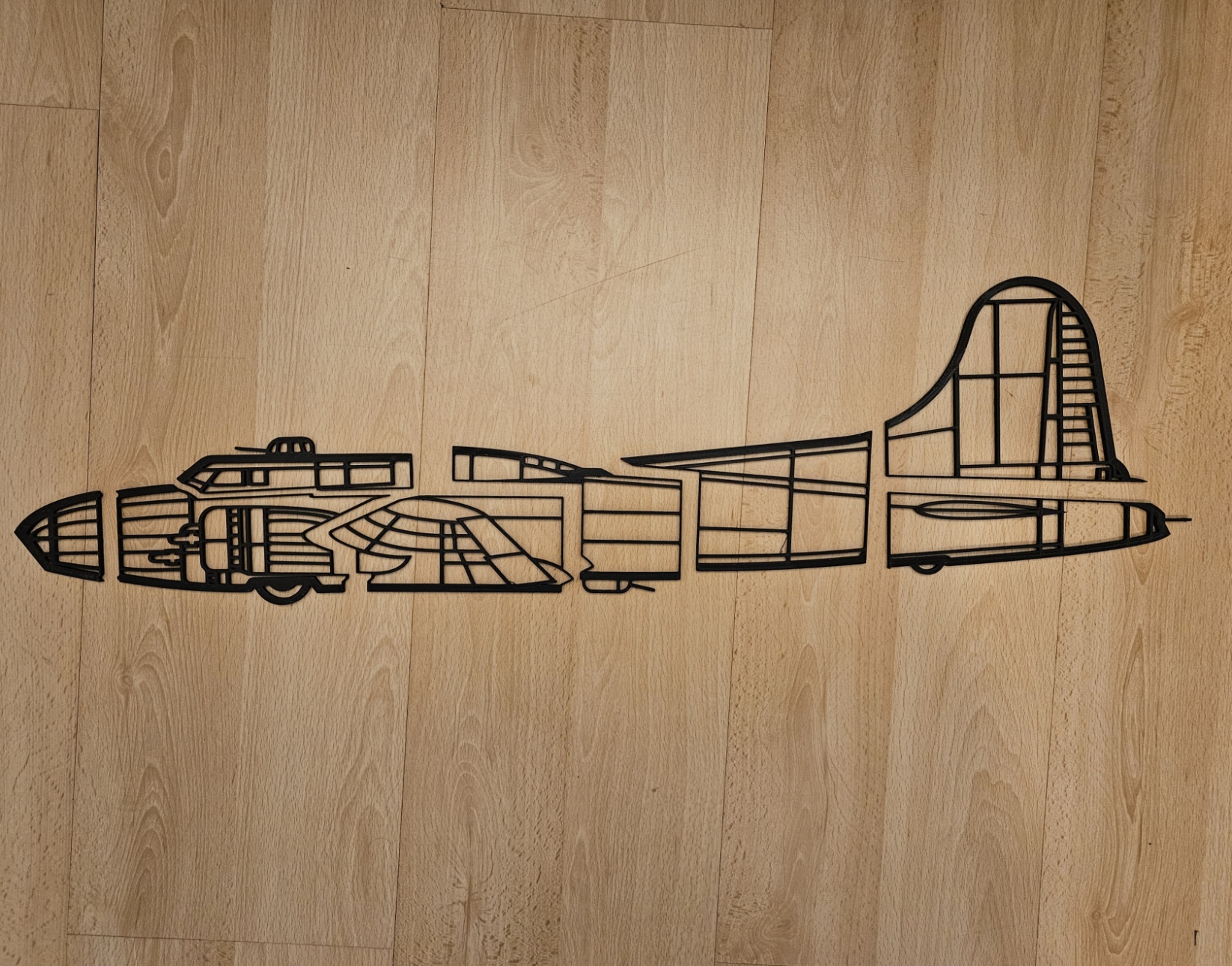 Tranh Tường Pháo Đài Bay B17 (Cỡ Lớn)