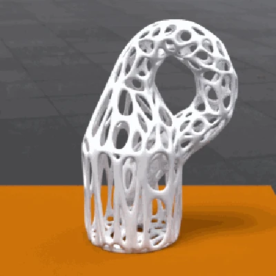 Chai Klein Họa Tiết Voronoi