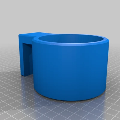 Chân đế ly gắn thanh ray giường máy in 3D