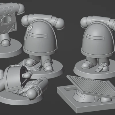 PauldronKnight - Mô hình Mini Giáp Phong Cách Among Us (Tùy Chỉnh)