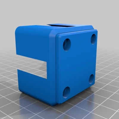 Khối Gridfinity 1x1x4 Có Lỗ Từ 12mm Đến 43mm