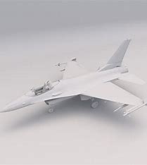 Mô hình máy bay F-16 trên giá đỡ