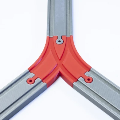 Đường ray cong ngắn có hai chiều - O