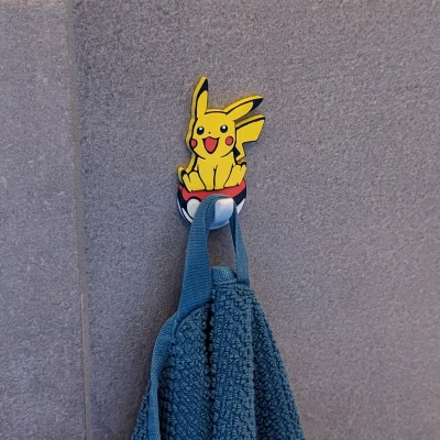 Móc Treo Khăn Pikachu Pokeball