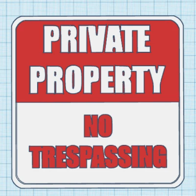 Biển Báo Cấm Xâm Phạm In Đa Màu