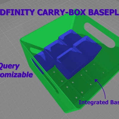 Đế Hộp Đựng Gridfinity (Tùy Chỉnh CadQuery)