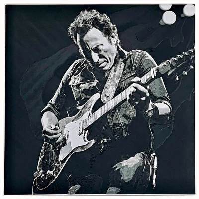 Bruce Springsteen - Tác phẩm nghệ thuật treo tường 3D dòng Rock 8"x8"