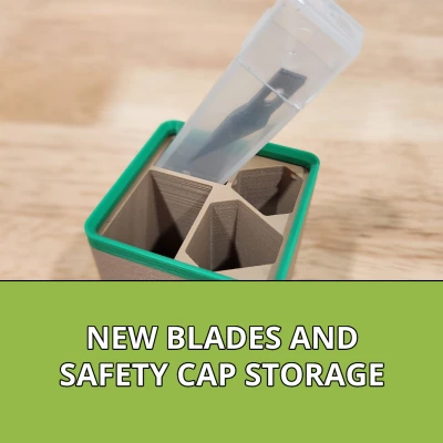 Hộp đựng Dao Rọc Giấy Ryobi RHCKP04 Chuẩn Gridfinity 1x1x7