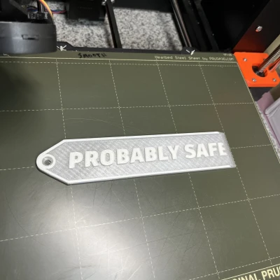 Thẻ Móc Khóa An Toàn Tạm Được Kiêm Dụng Cụ Cạp Khuôn In Khoảng 170mm x 37mm