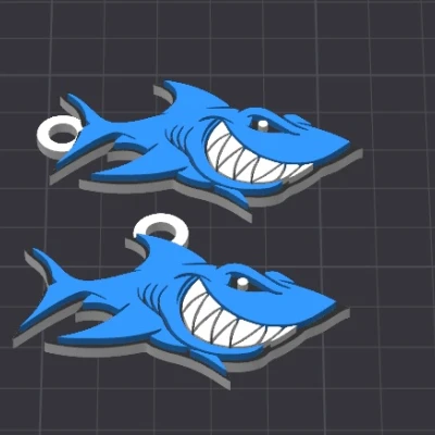 Móc Khóa/Mặt Dây Chuyền Cá Mập Mark