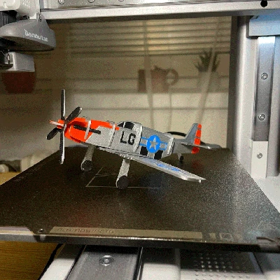 Mô hình P-51D Mustang Kit Card