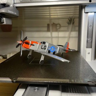 Mô hình P-51D Mustang Kit Card