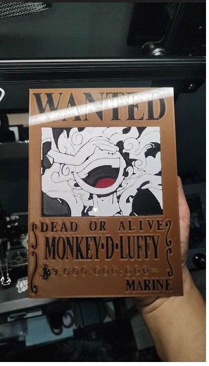 Tấm Poster Truy Nã Luffy
