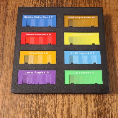 Que thử màu trong suốt và Hộp đèn