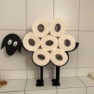 Chú Cừu Đen - Kệ Giấy Vệ Sinh - Không Cần Support