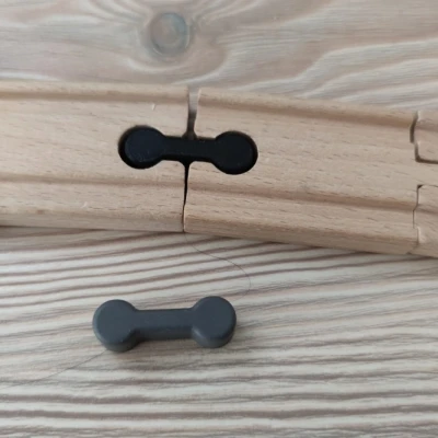 Khớp nối / Đầu nối đường ray xe lửa bằng gỗ