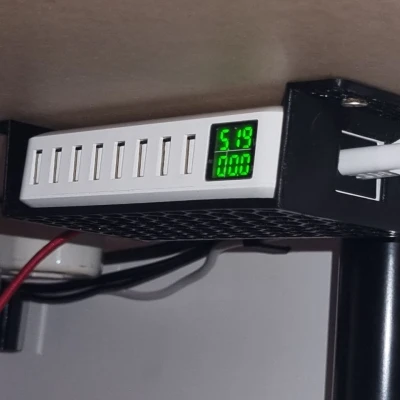 Giá đỡ dưới bàn cho sạc ILEPO nhiều cổng USB (8 cổng)