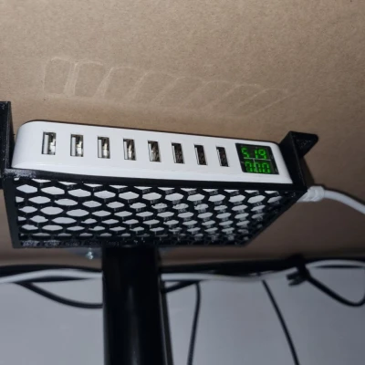 Giá đỡ dưới bàn cho sạc ILEPO nhiều cổng USB (8 cổng)